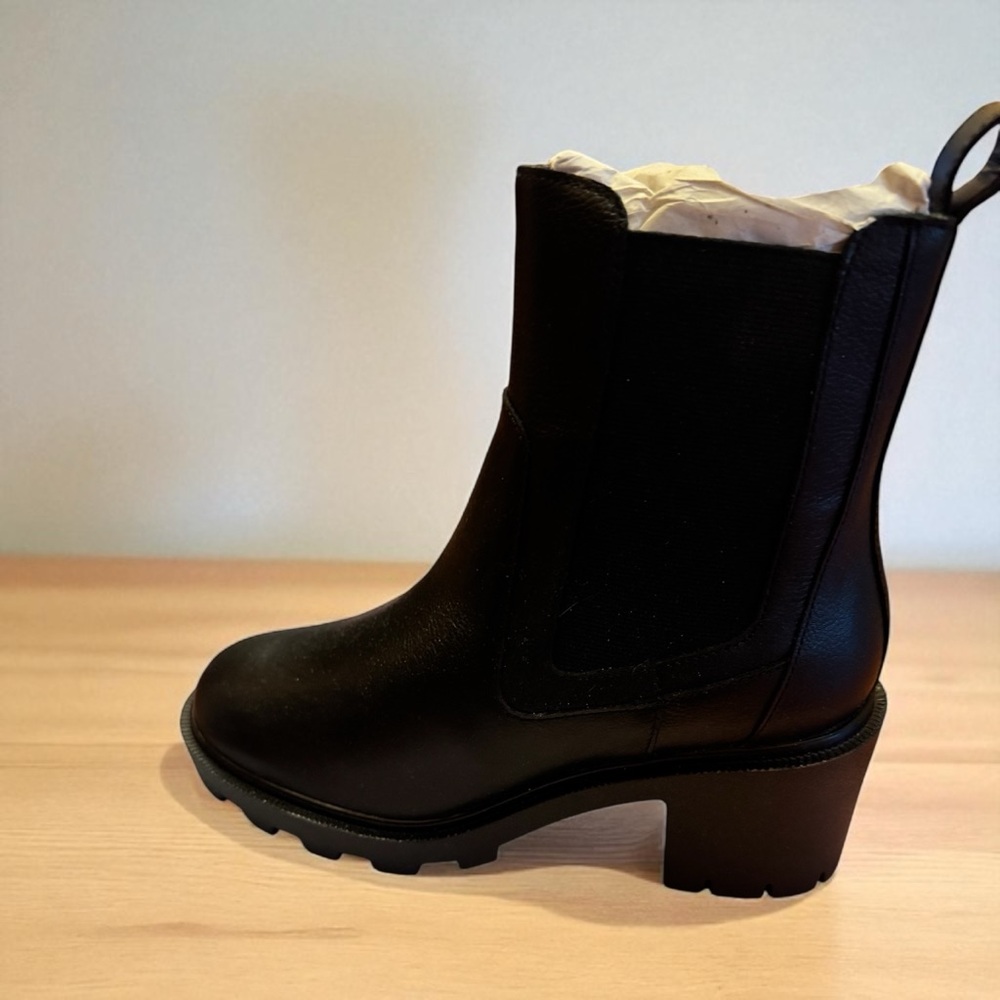 Jolt Black Heeled Ankle Boots
